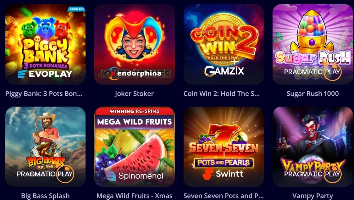 Популярные игры JoyCasino 1