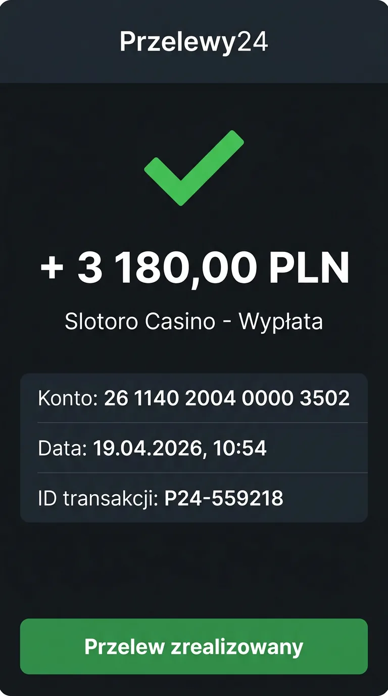 Получен перевод Przelewy24 на 3180 PLN